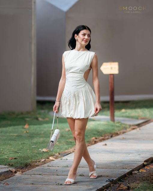 Syiba Cream Mini Dress